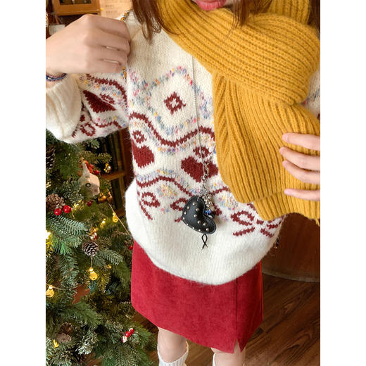 <曾小咸推荐>4.2现货秒杀 ！微信超特价！韩系提花毛衣 日常189.99 立减100 秒杀89.99！！ 商品图4