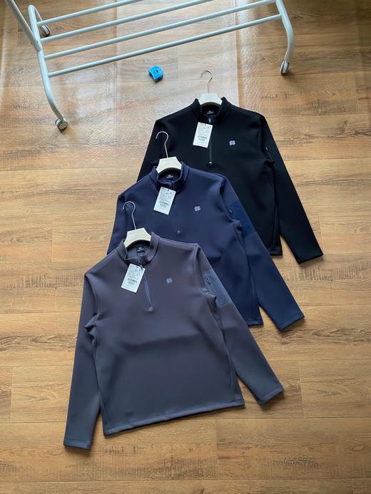 可隆抓绒衣保暖男士POLARTEC混纺半拉链长袖T恤 商品图3