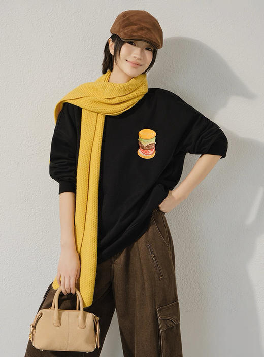 美洋加绒卫衣立体汉堡+植绒法棍卫衣 商品图14