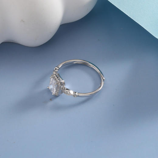 【宏艺珠宝】方糖星芒·银s925戒指 商品图3