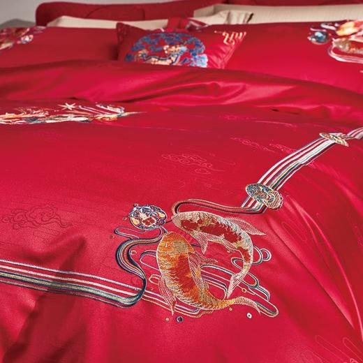 恐龙家纺XX 【囍跃】涤棉提花婚庆八件套（线下专柜款） 商品图8