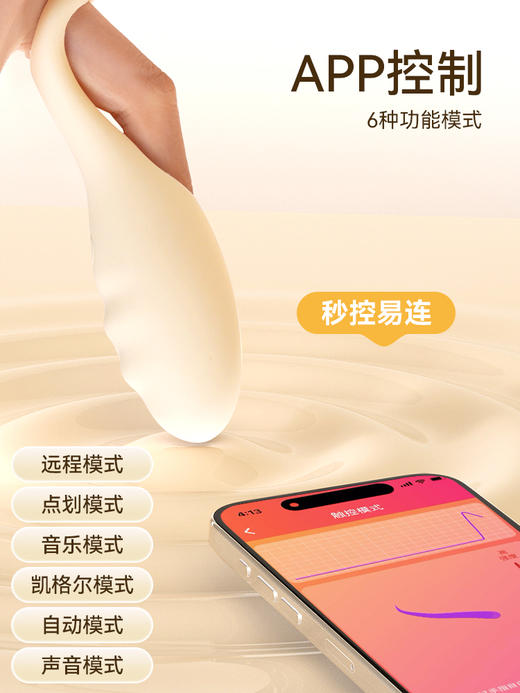 【限时特价！指尖激震】司沃康指叫APP版指套震动跳蛋按摩器 商品图3