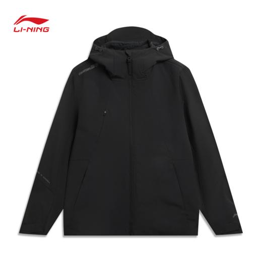 李宁户外CF溯珑壳外套白龘男子加绒保暖防泼水宽松三合一运动风衣套装AWBV089 商品图4
