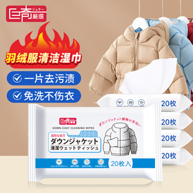 巨奇-羽绒服湿巾20片