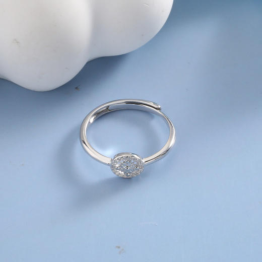 【宏艺珠宝】碎钻云环·银s925戒指 商品图3
