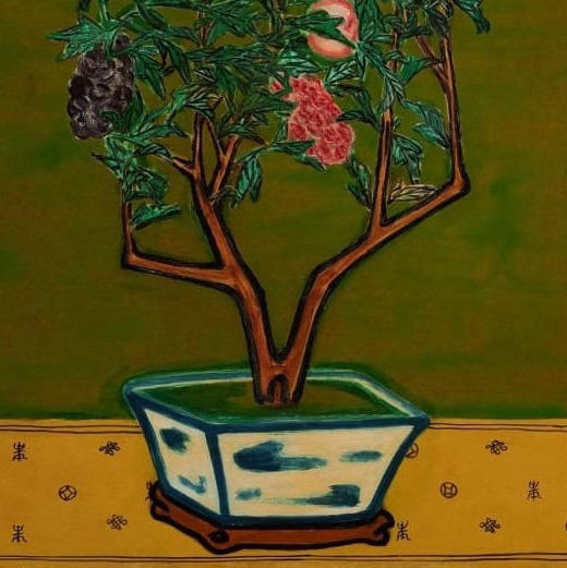 独角鹿西洋古董2018年中国台湾耿画廊授权制作出品著名旅法艺术家常玉签名创作限量版画作品《含华吐瑞》 商品图4