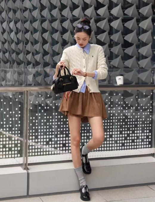 高品质！代工厂出！拉夫经典款纯棉麻花毛衣开衫 商品图13