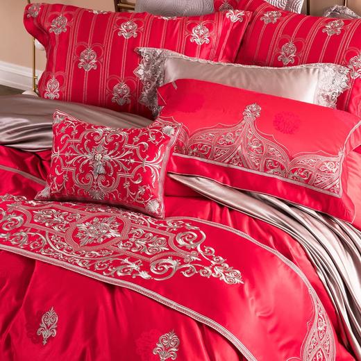 恐龙家纺XS 【青青子衿】60S精梳棉婚庆六件套 商品图3