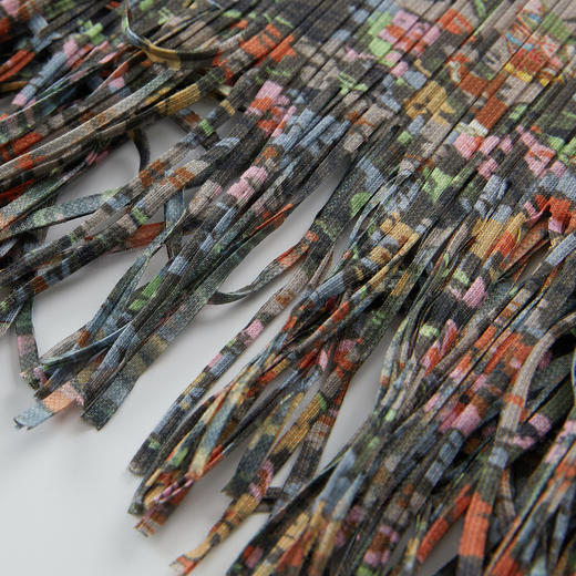 谜底花色半身裙2026春季新品复古松紧腰飘逸百褶长裙女265MB5014 商品图3