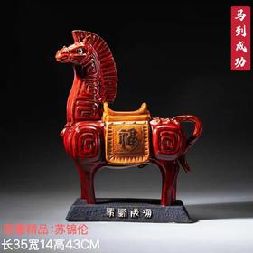 马到成功马年生肖陶艺摆件 苏锦伦精品限量版作品 石湾新美陶出品
