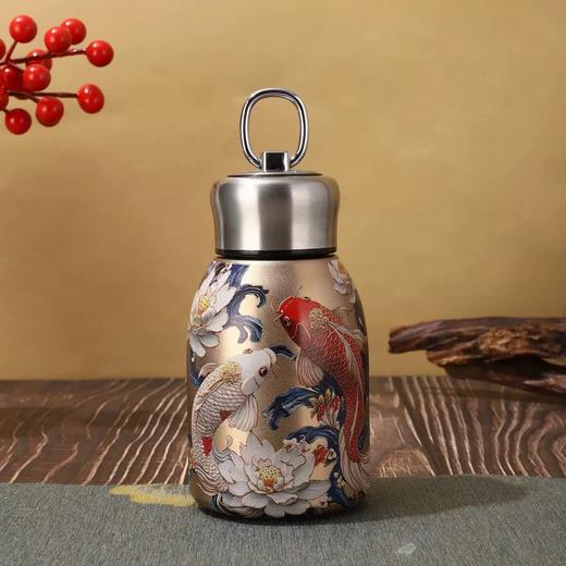 爆款！【小来】不锈钢国风保温杯，磨砂质感不掉色，316不锈钢，300ml容量，易清洗，保温保冷 商品图3