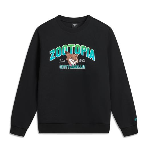 李宁迪士尼疯狂动物城联名系列男子套头卫衣AWDVB25 商品图3