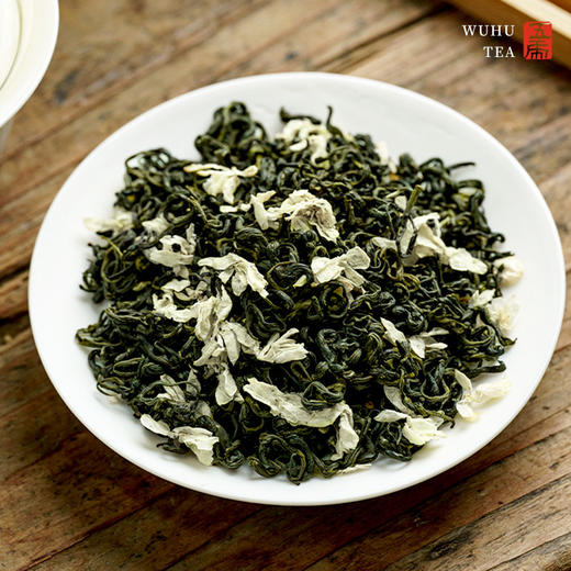 【春季茶礼】茶叶 招财纳福 茉莉花茶  春季茶礼 提篮 茶饮 五虎 180g 商品图4