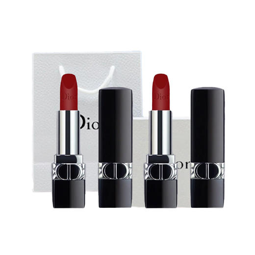 【双12嗨购节】【全球购*买一支送一支+赠礼袋】【热销】Dior迪奥口红烈焰蓝金唇膏中样1.5g 哑光999滋润999·现货速达 商品图14