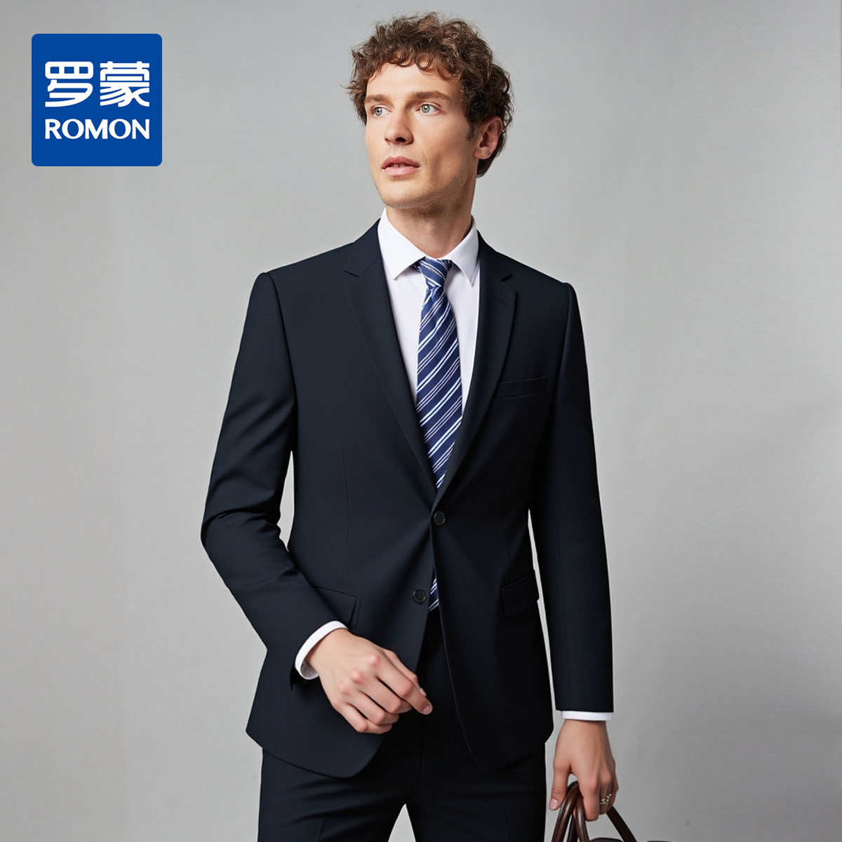 罗蒙男士西服挺括有型商务通勤聚会宴会职场气质西服外套男