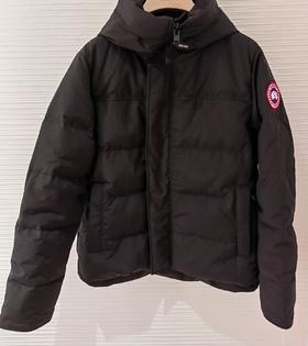 男款连帽logo羽绒服he