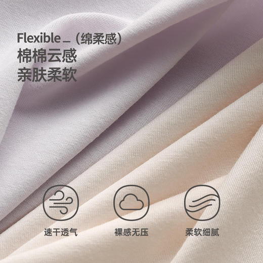 芬腾女士内裤夏季薄款纯棉透气短裤头中腰提臀全棉抗菌内裆三角裤 商品图2