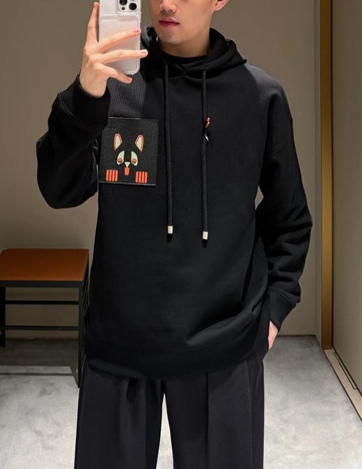 中性款联名猫咪连帽卫衣he014 商品图4