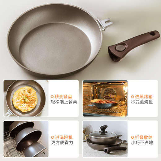 ⁴【意大利进口超轻钛涂层不沾炒锅】26寸&30寸 不挑炉具 YC04-CR-BDT 商品图10