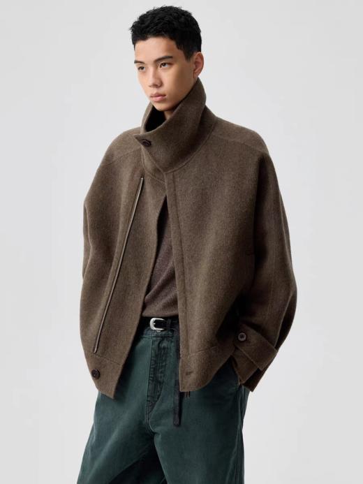 Simple Project/Y25216/双面羊毛立领夹克 男女同款 商品图5