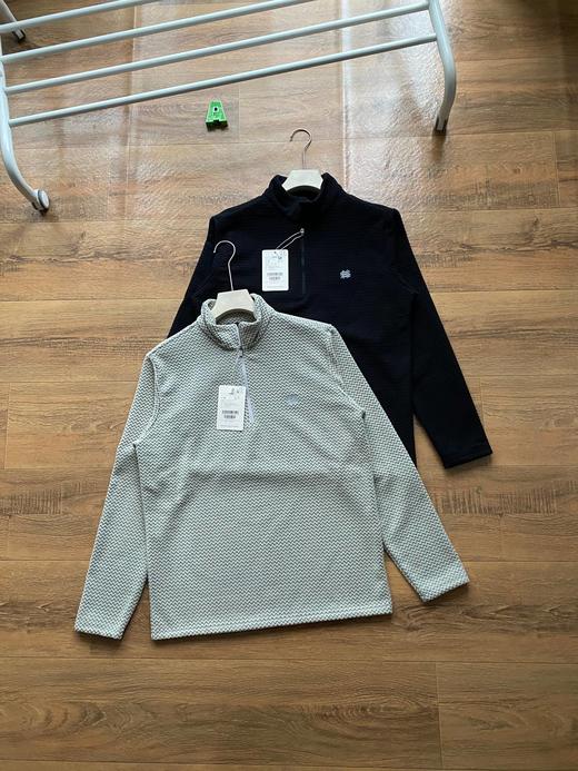 可隆斜纹抓绒衣保暖男士POLARTEC混纺半拉链卫衣 商品图2