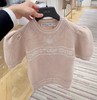 女款logo短袖针织衫fe010 商品缩略图0