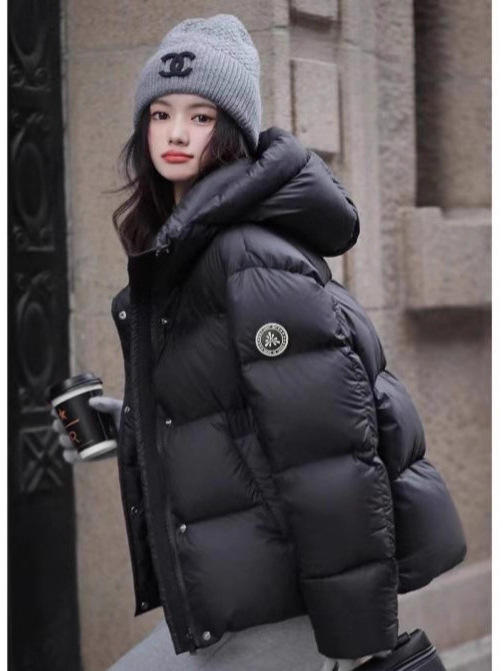 【甄选优质好面料❗️防水防泼无畏寒风】雪山抗寒白鸭绒羽绒服女短款小个子百搭加厚时尚学生新款潮牌外套。jb 商品图3