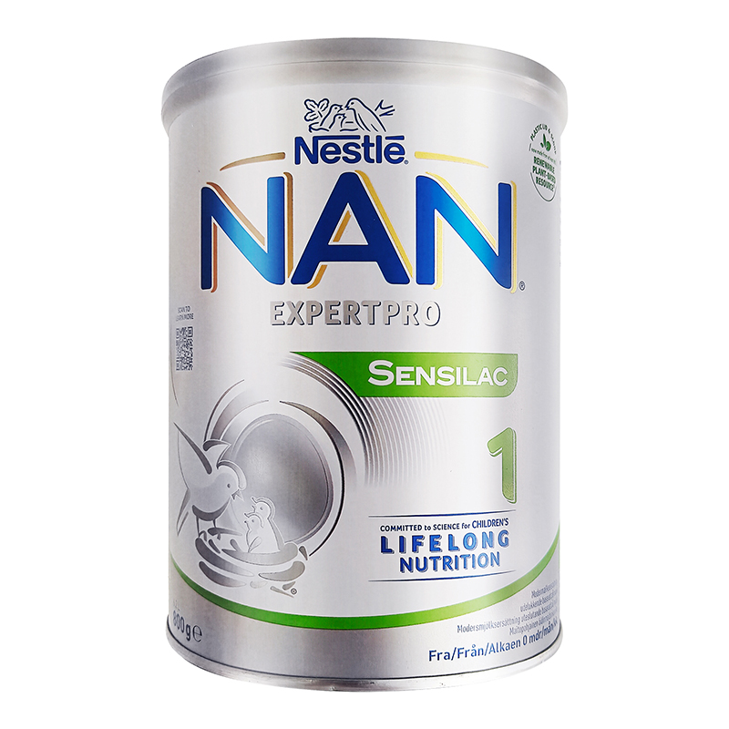[丹麦/瑞典]雀巢超级能恩敏感型1段800克. Nestle Nan Sensilac1 800g 绿罐