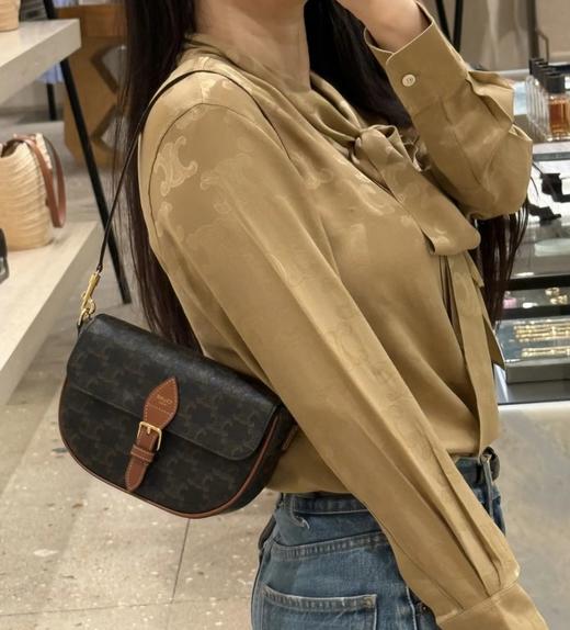 福利款   重磅渠道 Folco迷你马鞍包  腋下包   元皮五金   凯旋门马鞍包  老花斜挎包 商品图1