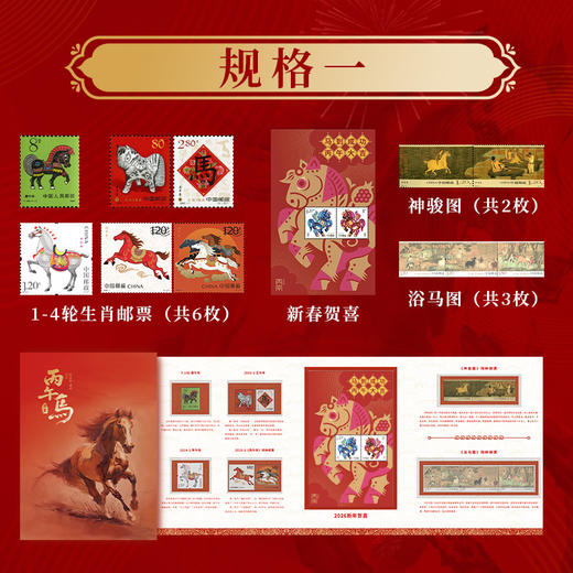 （春节不打烊！）2026《丙午骏启》典藏款  邮钞币一次集齐（现货顺丰） 商品图5