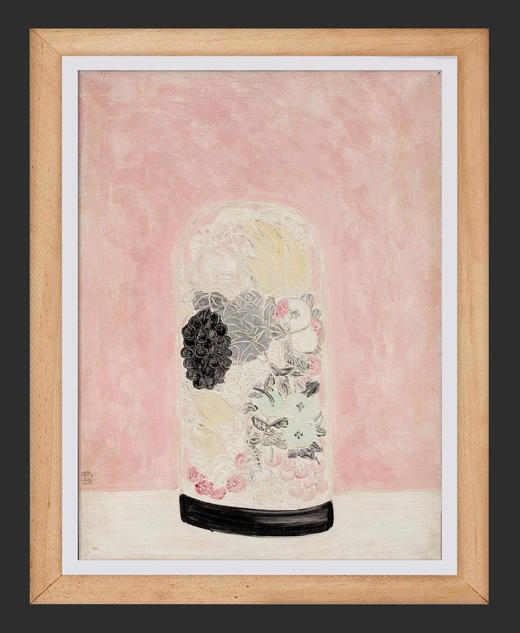 独角鹿西洋古董2018年中国台湾耿画廊授权制作出品著名旅法艺术家常玉签名创作限量版画作品《婚礼花饰》 商品图1