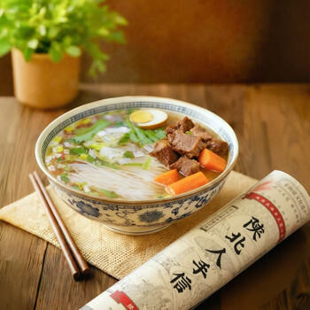 陕北人手信舌尖上的美食非遗手工空心挂面龙须面早餐速食面条400g /粮油调味 /挂面 /传统挂面 商品图4