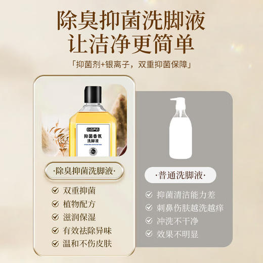 巨奇-抑菌香氛洗脚液350ml*3瓶+搓脚垫套装 商品图3