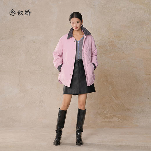 【商场同款】CNK5018 “ 拼色通勤毛衫 ” 袖口、前襟，拼接蓝色，恰到好处的点缀，时髦又减龄 商品图13