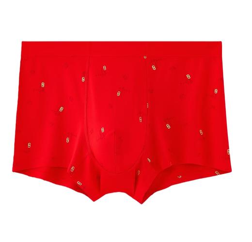 MH竹纤维男士无痕平角内裤（竹报平安）31373 商品图0