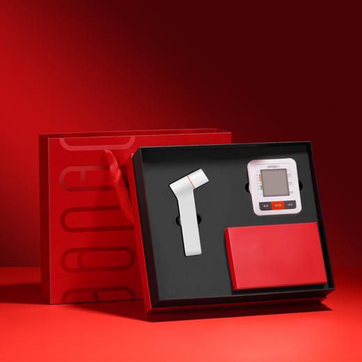 攀高手臂式血压计PG-800B31+红外体温计PG-IRT1603 礼盒套装 白色 商品图5