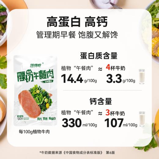 厚切植物“午餐肉” 原味/酱牛肉  50g/袋 商品图3