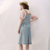 谜底牛仔连衣裙无袖2026春季新品拼色浅蓝洗水背带裙女261ML0052 商品缩略图2