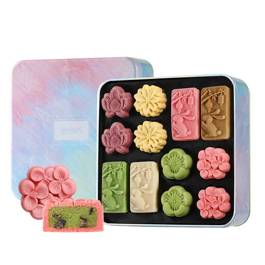 悠享时（YOTIME）糕点心礼盒-花食礼364g 商品图1