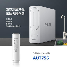 飞利浦(PHILIPS)厨下净水器滤芯AUT756 适用于:AUT4016(600G) AUT4017(700G) AUT7019