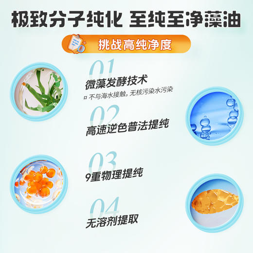 【跨境商品 保税发货】法国ERIC FAVRE艾瑞可 儿童DHA藻油胶囊 60粒/瓶（1-2粒/日 分龄食用） 商品图1