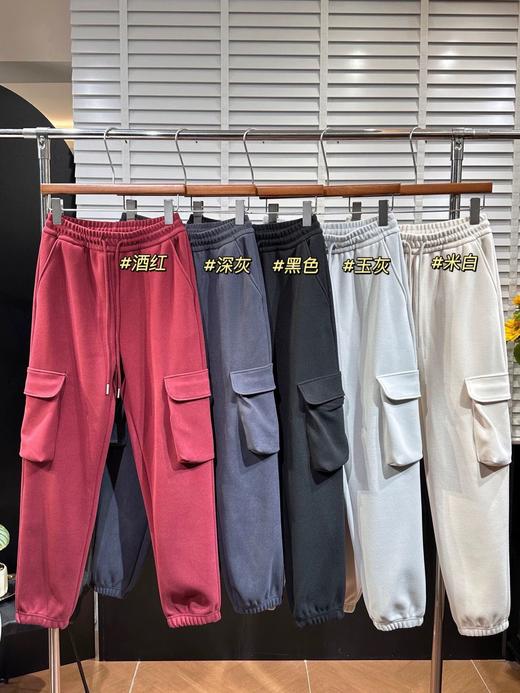.Lulu Scuba 女士棉混纺拉绒中腰口袋工装运动裤！ 工装卫裤 商品图1