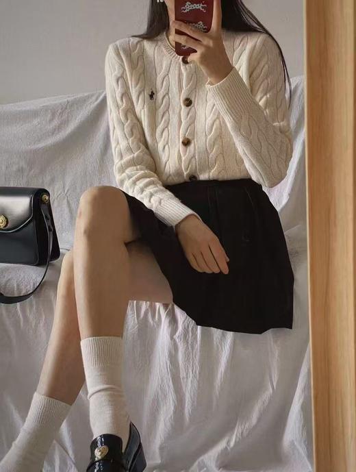 高品质！代工厂出！拉夫经典款纯棉麻花毛衣开衫 商品图9