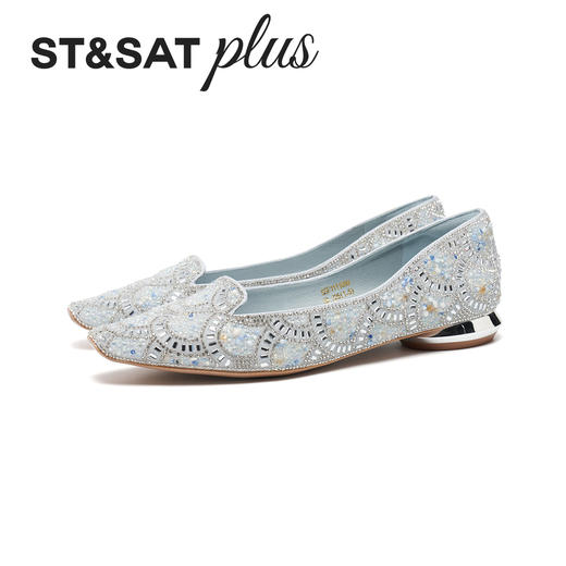 【星空系列】星期六26春新款重工满钻通勤宴会单鞋SSE1111090 商品图4