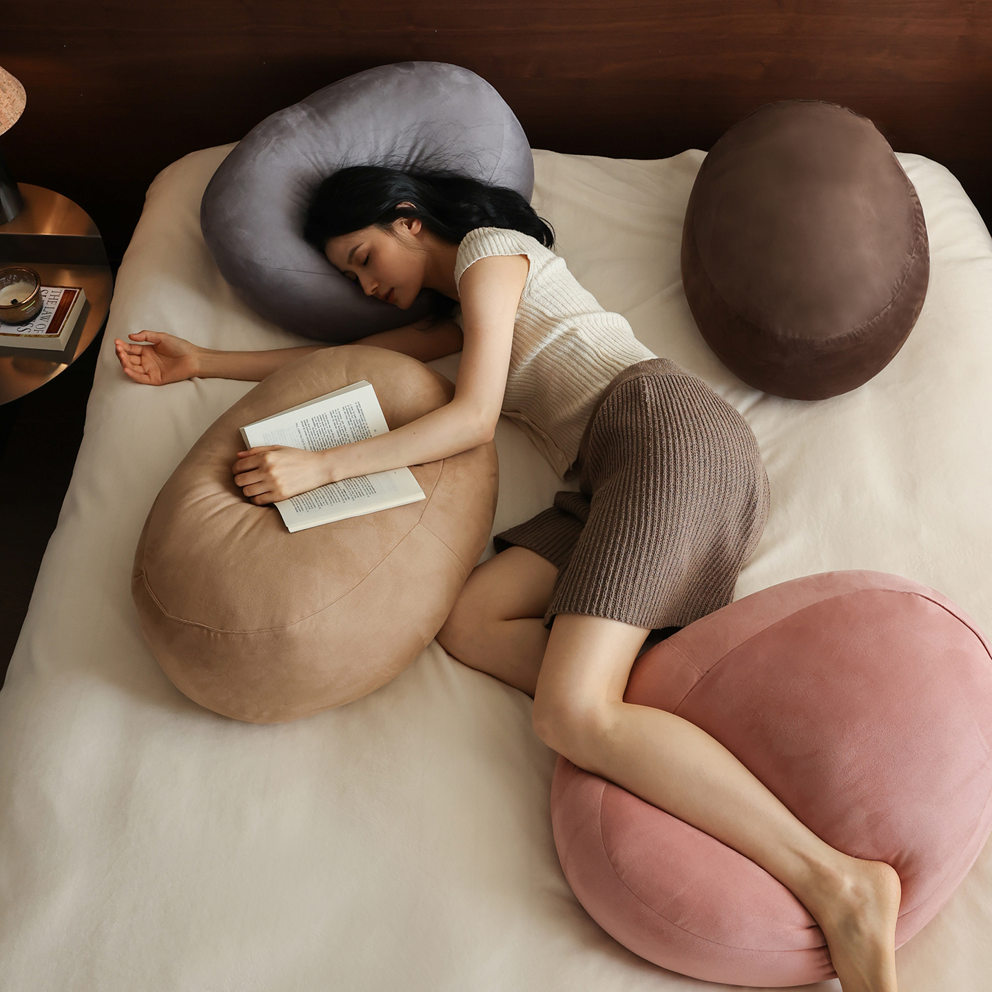 （小眠专属）mu*ji同款多用途土豆抱枕 | 集靠垫、抱枕、坐垫 、午睡趴趴枕于一身，软乎不塌扁