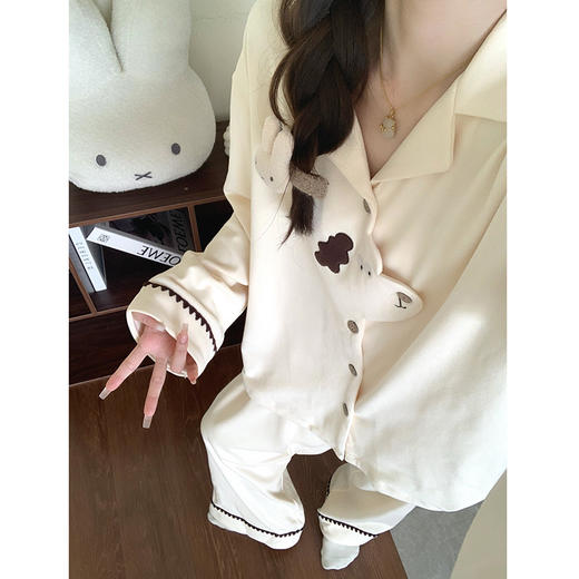 裁缝学苑AH108韩版磨毛德绒睡衣纸样女装冬季保暖家居服套装服装打板 商品图3