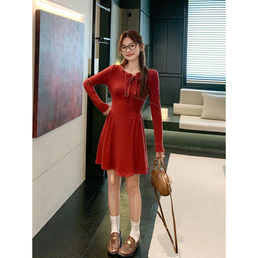 <曾小咸推荐>现货秒杀 ！微信超特价！韩系蝴蝶结针织连衣裙 日常209.99 立减120 秒杀89.99！仿水貂绒外套 秒杀149.99！！ 商品图2