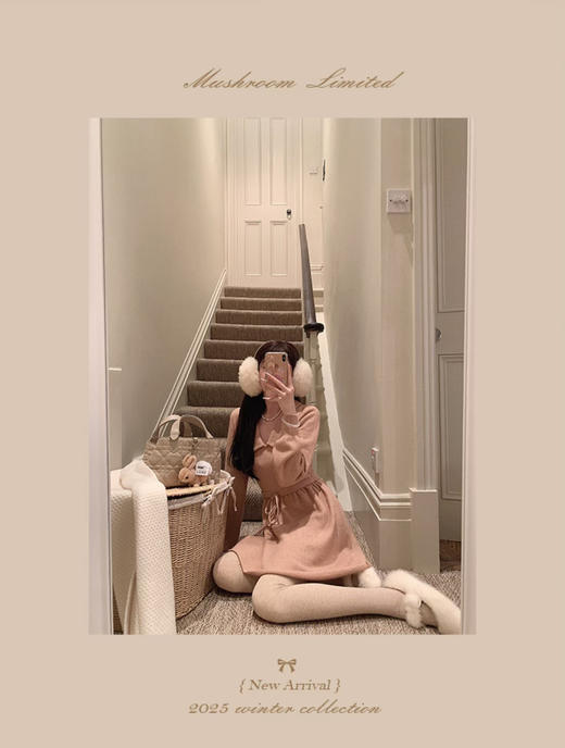 金蘑菇菇  日系女友感 娃娃裙 / 乖乖牌内搭针织裙 商品图7