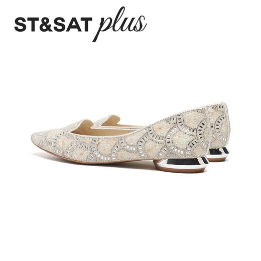 【星空系列】星期六26春新款重工满钻通勤宴会单鞋SSE1111090 商品图6