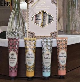 sabon护手霜礼盒30ml*4翠绿玫瑰+芒果奇异果+白茶+橙花